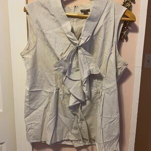 Worthington Tie Front Dress Top